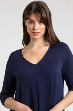 Roman Blue Curve Curve Pleat Front Jersey Midi Dress 11 Roman Blue Curve Curve Pleat Front Jersey Midi Dress -Roman Sales Shop unnamed file 4038