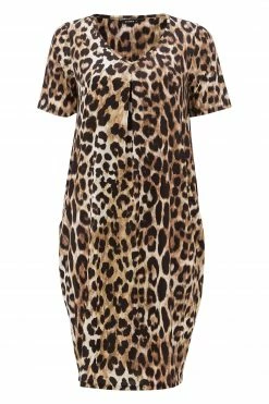 Roman Brown Animal Leopard Print Dress 9 Roman Brown Animal Leopard Print Dress -Roman Sales Shop unnamed file 4063