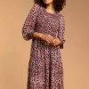 Roman Pink Animal Print Shirred Tier Dress 1 Roman Pink Animal Print Shirred Tier Dress -Roman Sales Shop unnamed file 4072