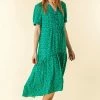 Roman Green Spot Print Tiered Midi Dress 2 Roman Green Spot Print Tiered Midi Dress -Roman Sales Shop unnamed file 408