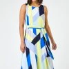 Roman Blue Geo Print Fit And Flare Dress 1 Roman Blue Geo Print Fit And Flare Dress -Roman Sales Shop unnamed file 4093