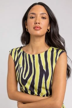 Roman Black Animal Print Stretch Shift Dress 10 Roman Black Animal Print Stretch Shift Dress -Roman Sales Shop unnamed file 4176