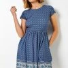 Roman Blue Geo Print Border Fit & Flare Dress 1 Roman Blue Geo Print Border Fit & Flare Dress -Roman Sales Shop unnamed file 4178