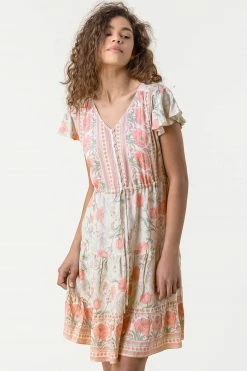 Roman Green Floral Border Print Tiered Dress 9 Roman Green Floral Border Print Tiered Dress -Roman Sales Shop unnamed file 420