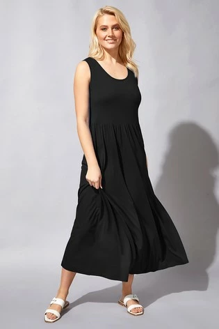 Roman Black V Neck Floral Skater Dress 7 Roman Black V Neck Floral Skater Dress - Image 5