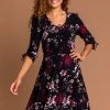 Roman Red Floral Print Gathered Dress 2 Roman Red Floral Print Gathered Dress -Roman Sales Shop unnamed file 4263