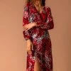 Roman Red Abstract Animal Print Midi Dress -Roman Sales Shop unnamed file 429