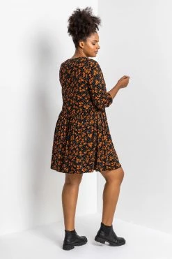 Roman Red Curve Ditsy Floral Print Midi Dress -Roman Sales Shop unnamed file 4290