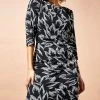 Roman Black Floral Print Ruched Waist Dress 1 Roman Black Floral Print Ruched Waist Dress -Roman Sales Shop unnamed file 4330