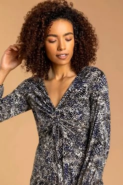 Roman Blue Snake Gather Dress 10 Roman Blue Snake Gather Dress -Roman Sales Shop unnamed file 4338