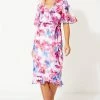 Roman Pink Floral Print Frill Wrap Dress 2 Roman Pink Floral Print Frill Wrap Dress -Roman Sales Shop unnamed file 434