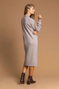 Roman Neutral Polo Neck Knitted Midi Dress 8 Roman Neutral Polo Neck Knitted Midi Dress -Roman Sales Shop unnamed file 4423