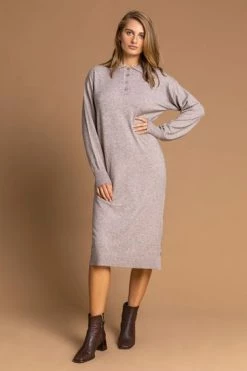 Roman Neutral Polo Neck Knitted Midi Dress 11 Roman Neutral Polo Neck Knitted Midi Dress -Roman Sales Shop unnamed file 4426