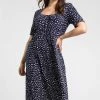 Roman Blue Curve Ditsy Spot Print Midi Dress 1 Roman Blue Curve Ditsy Spot Print Midi Dress -Roman Sales Shop unnamed file 4442