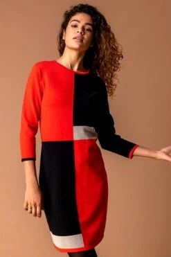 Roman Black Colour Block Knitted Dress 11 Roman Black Colour Block Knitted Dress -Roman Sales Shop unnamed file 4456