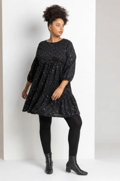 Roman Silver Curve Shimmer Tiered Shift Dress 10 Roman Silver Curve Shimmer Tiered Shift Dress -Roman Sales Shop unnamed file 4485