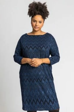 Roman Silver Curve Zig Zag Print Shift Dress 13 Roman Silver Curve Zig Zag Print Shift Dress -Roman Sales Shop unnamed file 4521