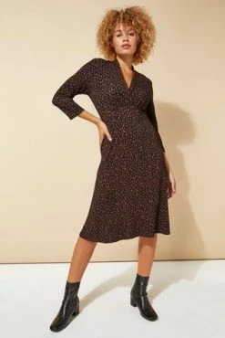 Roman Brown Originals Animal Print V Neck Fit & Flare Dress 11 Roman Brown Originals Animal Print V Neck Fit & Flare Dress -Roman Sales Shop unnamed file 4536