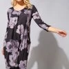 Roman Pink Floral Print 3/4 Sleeve Slouch Dress 2 Roman Pink Floral Print 3/4 Sleeve Slouch Dress -Roman Sales Shop unnamed file 4554