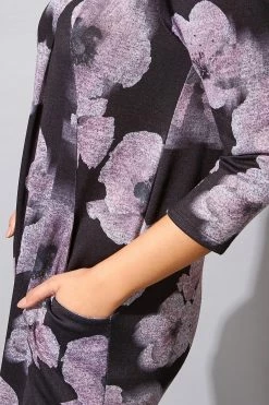 Roman Pink Floral Print 3/4 Sleeve Slouch Dress 10 Roman Pink Floral Print 3/4 Sleeve Slouch Dress -Roman Sales Shop unnamed file 4557