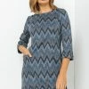 Roman Blue Zig Zag Pocket Shift Dress 2 Roman Blue Zig Zag Pocket Shift Dress -Roman Sales Shop unnamed file 4570