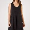 Roman Black Curve Plain Pleat Swing Dress 1 Roman Black Curve Plain Pleat Swing Dress -Roman Sales Shop unnamed file 4613