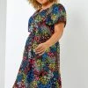 Roman Black Curve Ditsy Floral Print Sweetheart Midi Dress 2 Roman Black Curve Ditsy Floral Print Sweetheart Midi Dress -Roman Sales Shop unnamed file 4632