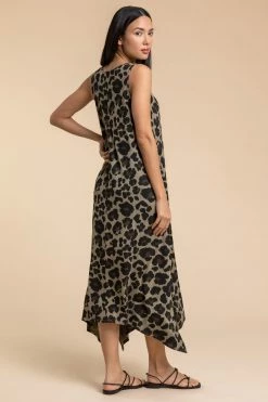 Roman Green Animal Print Hanky Hem Maxi Dress 8 Roman Green Animal Print Hanky Hem Maxi Dress -Roman Sales Shop unnamed file 4638