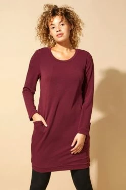Roman Red Front Pocket Long Sleeve Cocoon Dress 11 Roman Red Front Pocket Long Sleeve Cocoon Dress -Roman Sales Shop unnamed file 4646