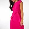 Roman Pink Petite Stretch Scuba Tie Waist Dress 1 Roman Pink Petite Stretch Scuba Tie Waist Dress -Roman Sales Shop unnamed file 4654
