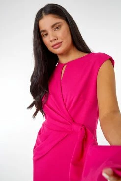 Roman Pink Petite Stretch Scuba Tie Waist Dress 11 Roman Pink Petite Stretch Scuba Tie Waist Dress -Roman Sales Shop unnamed file 4657