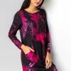 Roman Pink Abstract Print Jersey Cocoon Dress 1 Roman Pink Abstract Print Jersey Cocoon Dress -Roman Sales Shop unnamed file 4660