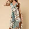 Roman Blue Abstract Leaf Print V Neck Maxi Dress 1 Roman Blue Abstract Leaf Print V Neck Maxi Dress -Roman Sales Shop unnamed file 471