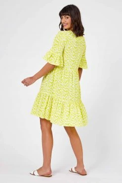 Roman Green Abstract Zig Zag Print Dress 9 Roman Green Abstract Zig Zag Print Dress -Roman Sales Shop unnamed file 4751