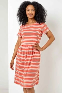 Roman Yellow Petite Stripe Print Skater Dress 13 Roman Yellow Petite Stripe Print Skater Dress -Roman Sales Shop unnamed file 4764
