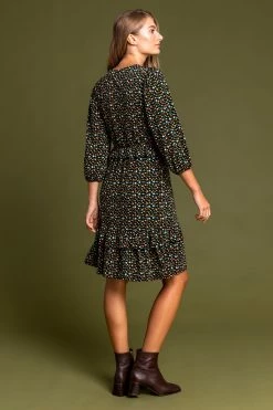 Roman Yellow Double Frill Detail Floral Dress 9 Roman Yellow Double Frill Detail Floral Dress -Roman Sales Shop unnamed file 4777