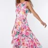 Roman Pink Multi Floral Print Frill Midi Dress 2 Roman Pink Multi Floral Print Frill Midi Dress -Roman Sales Shop unnamed file 4812