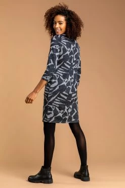 Roman Grey Abstract Animal Print Shift Dress 9 Roman Grey Abstract Animal Print Shift Dress -Roman Sales Shop unnamed file 4858