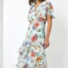 Roman Blue Multi Floral Frill Tiered Midi Dress -Roman Sales Shop unnamed file 4876