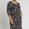 Roman Purple Curve Floral Print Gathered Midi Dress 1 Roman Purple Curve Floral Print Gathered Midi Dress -Roman Sales Shop unnamed file 4938