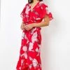 Roman Red Floral Print Frill Cape Midi Dress 1 Roman Red Floral Print Frill Cape Midi Dress -Roman Sales Shop unnamed file 4943
