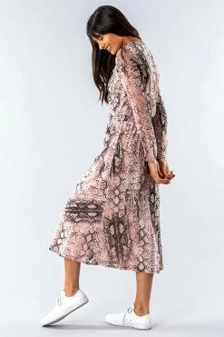Roman Pink Animal Print Mesh Fit And Flare Midi Dress 8 Roman Pink Animal Print Mesh Fit And Flare Midi Dress -Roman Sales Shop unnamed file 4955