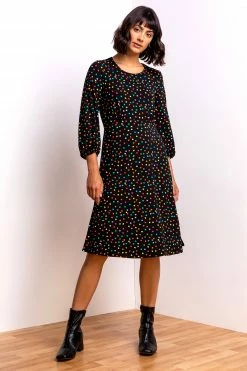 Roman Black Ditsy Heart Print Tea Dress 9 Roman Black Ditsy Heart Print Tea Dress -Roman Sales Shop unnamed file 5006