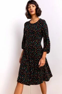 Roman Black Ditsy Heart Print Tea Dress 11 Roman Black Ditsy Heart Print Tea Dress -Roman Sales Shop unnamed file 5008