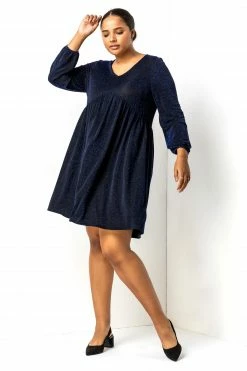 Roman Blue Curve Sparkle Swing Dress 9 Roman Blue Curve Sparkle Swing Dress -Roman Sales Shop unnamed file 5017