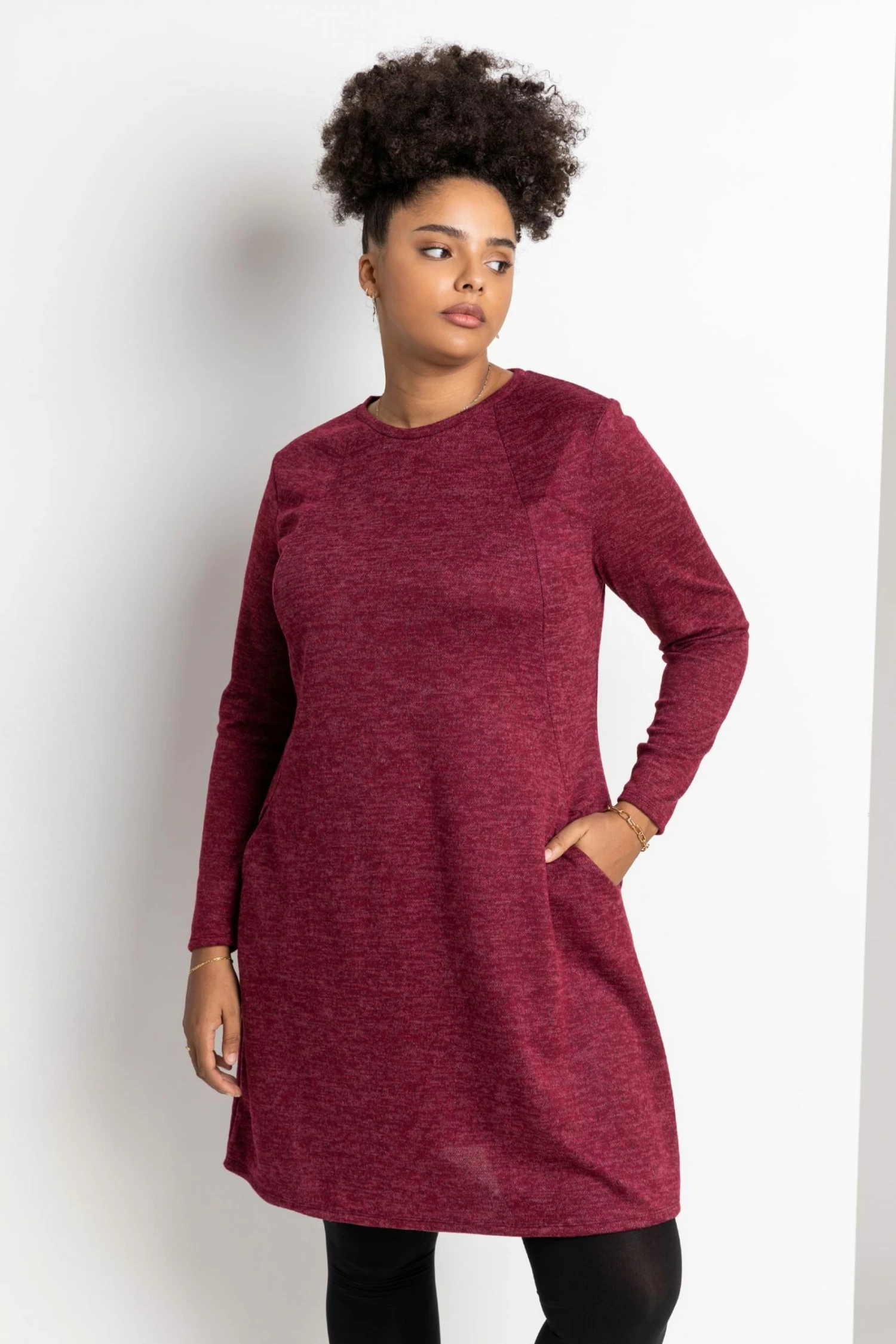 Roman Red Curve Raglan Sleeve Slouch Dress 3 Roman Red Curve Raglan Sleeve Slouch Dress