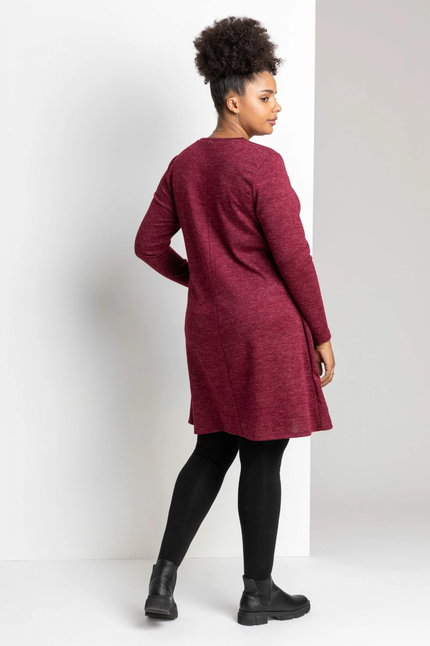 Roman Red Curve Raglan Sleeve Slouch Dress 4 Roman Red Curve Raglan Sleeve Slouch Dress - Image 2