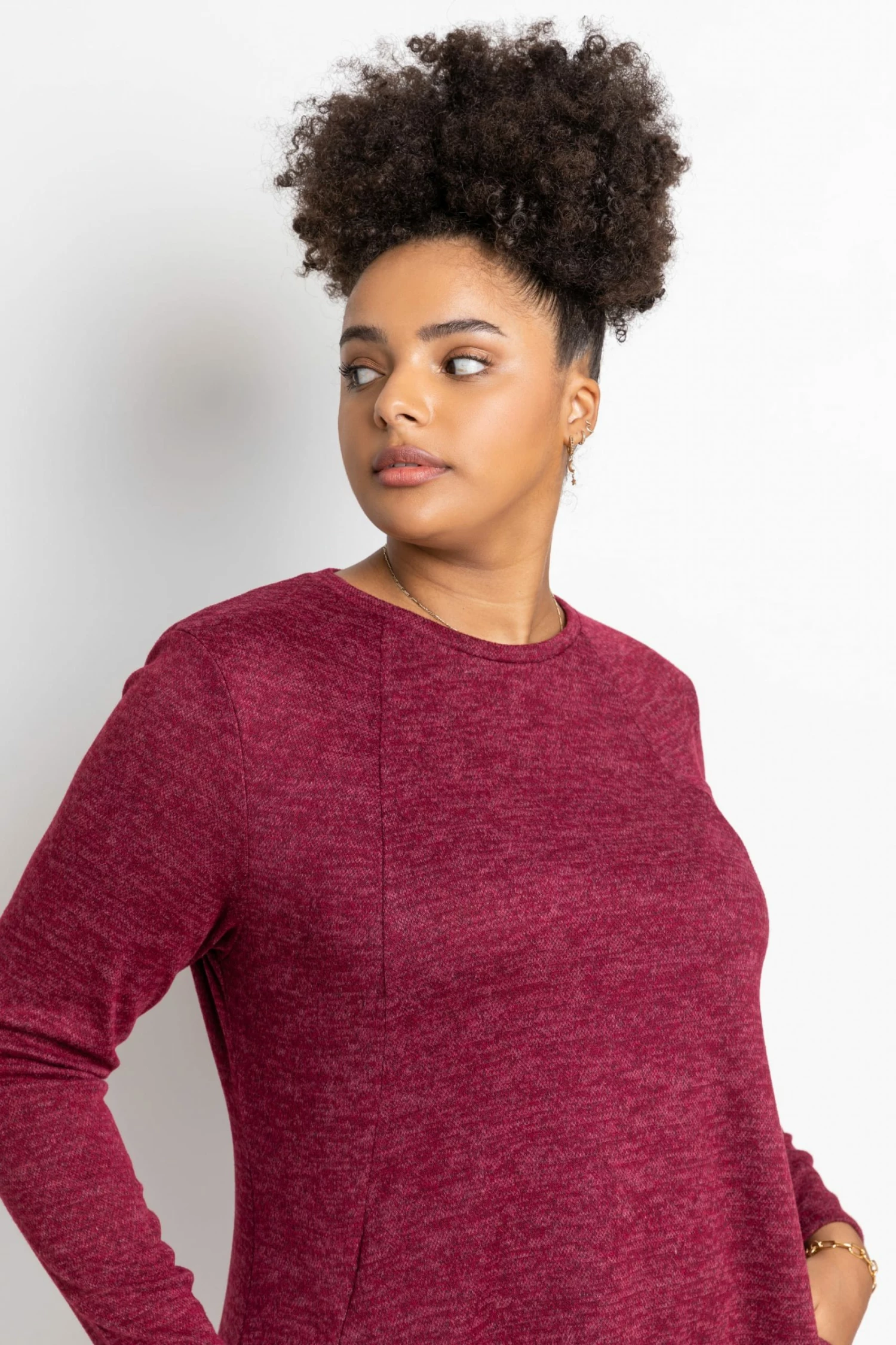 Roman Red Curve Raglan Sleeve Slouch Dress 6 Roman Red Curve Raglan Sleeve Slouch Dress - Image 4