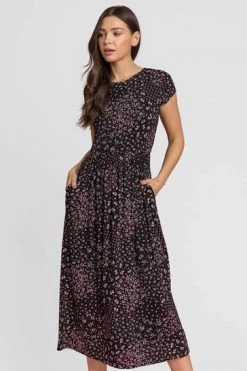 Roman Black Patchwork Floral Midi Dress 11 Roman Black Patchwork Floral Midi Dress -Roman Sales Shop unnamed file 503