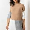 Roman Brown Colourblock High Neck Tunic Dress -Roman Sales Shop unnamed file 5036